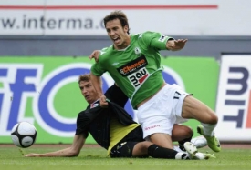 Momentka z utkání Jablonec - Příbram. Momentka z utkání Jablonec - Příbram.