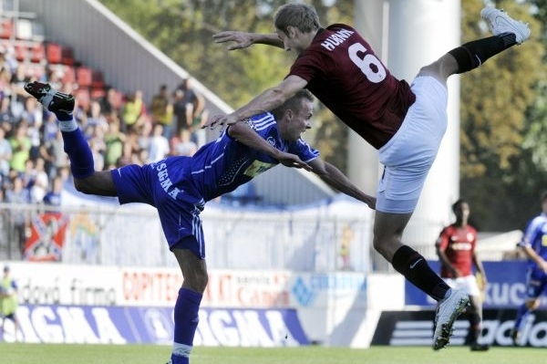 Momentka z utkání Olomouc vs. Sparta.