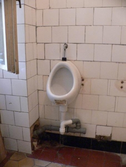 Z&aacute;chody i sprchy v neopraven&yacute;ch č&aacute;stech kolej&iacute; leccos pamatuj&iacute;.