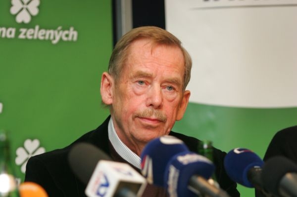 Václav Havel podporuje Stranu zelených už několik let.