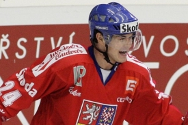 J&iacute;ř&iacute; Hudler se raduje z g&oacute;lu do rusk&eacute; s&iacute;tě.