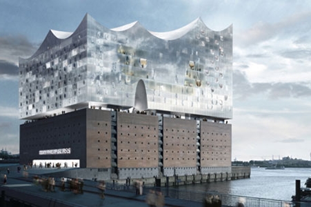 Koncertní budovu pro Hamburk navrhli v ateliéru Herzog & de Mueron. Koncertní budovu pro Hamburk navrhli v ateliéru Herzog & de Mueron.