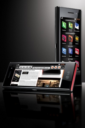 LG BL40 m&aacute; displej s neobvykl&yacute;m poměrem stran 21:9.