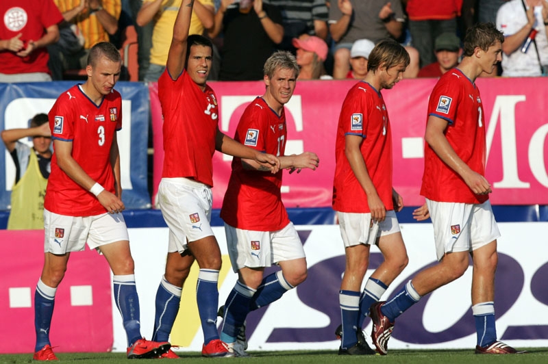 Momentka z utkání Česko - San Marino.