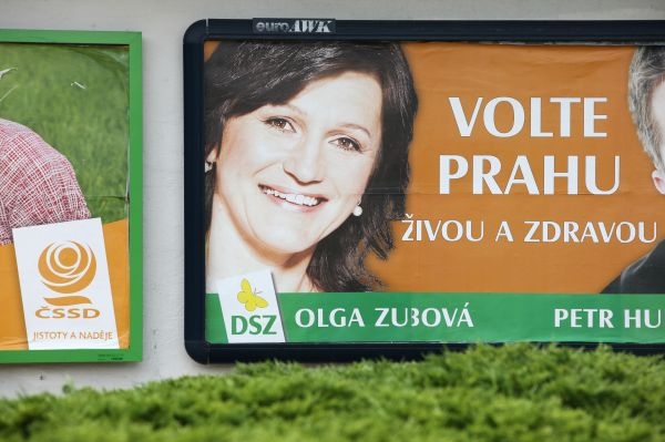 Billboardy s Olgou Zubovou zaplavily především Prahu. Billboardy s Olgou Zubovou zaplavily především Prahu.