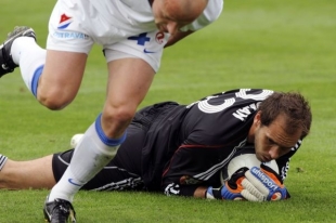 Momentka z utkání Ostrava - Bohemians Praha.