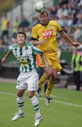 Momentka z utkání Bohemians 1905 vs. Č. Budějovice.