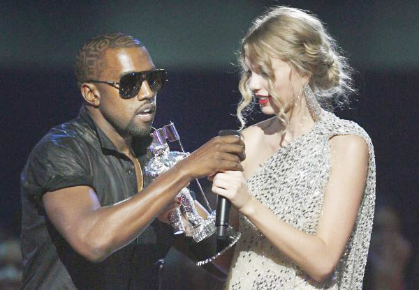 Taylor Swift a Kanye West. Taylor Swift a Kanye West.