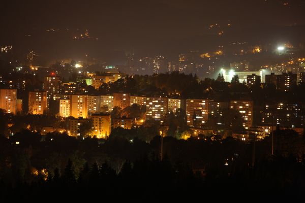 Jablonec nad Nisou se ponořil do tmy.