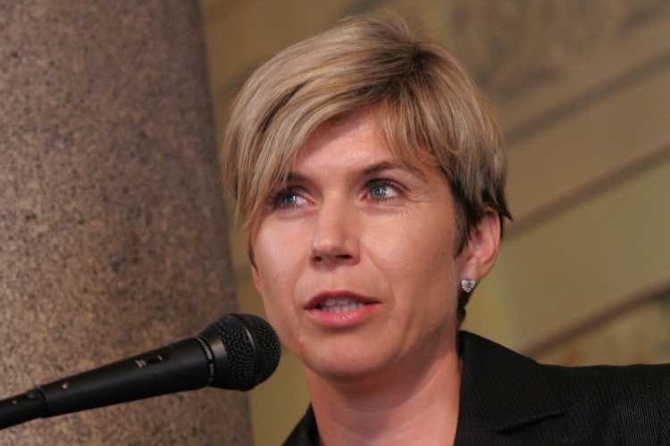 Kateřina Neumannová, prezidentka lyžařského MS v Liberci. 