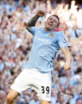 Craig Bellamy, fotbalista Manchesteru City.