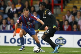 Fotbalov&yacute; &uacute;točn&iacute;k Manchesteru City Emmanuel Adebayor.