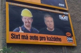 Na billboardu se nedobrovolně objevil také šéf ODS.