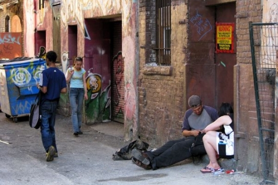 Downtown Eastside je nejbídnější čtvrtí Kanady.
