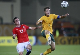 Martin Zeman (vlevo) patřil k nejlep&scaron;&iacute;m hr&aacute;čům v utk&aacute;n&iacute; s Austr&aacute;li&iacute;.
