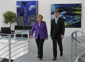 Merkelová a Westerwelle.