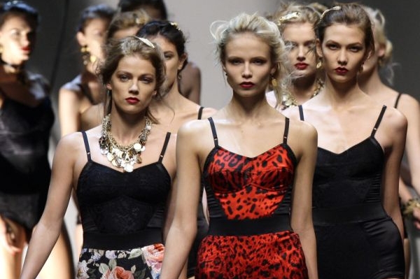Přehlídka Dolce & Gabbana.