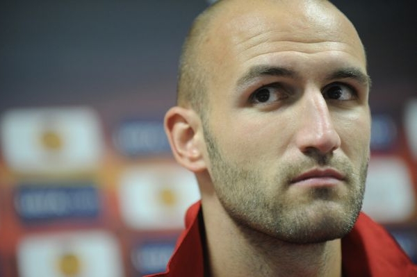 Róbert Vittek před zápasem v Praze proti Slavii.