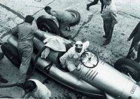 Hans Stuck na Velké ceně Německa 1938, poslední před válkou.