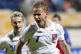 Jan Chramosta, střelec dvou g&oacute;lů česk&eacute;ho t&yacute;mu v utk&aacute;n&iacute; s Kostarikou.