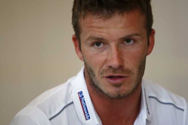 Fotbalista David Beckham.