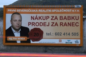 Benda chce kvůli billboardům jít k soudu.