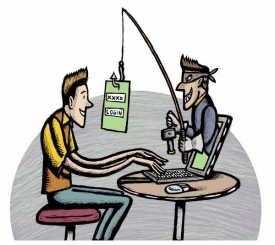 Zločinn&iacute; 'ryb&aacute;ři' na webu (ilustrace).