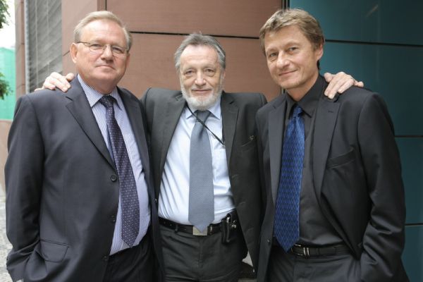 Jiří Mejstřík, Peter Duhan (uprostřed) a Richard Medek. 