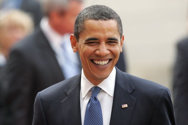 Oceněný Barack Obama. 