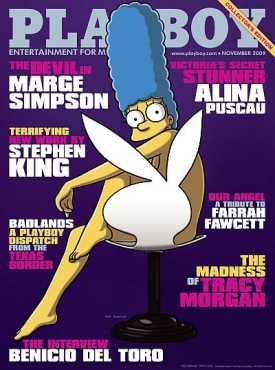 Marge na obálce Playboye.