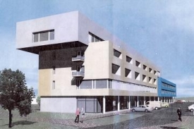 Visualizace pl&aacute;novan&eacute;ho polyfunkčn&iacute;ho centra.