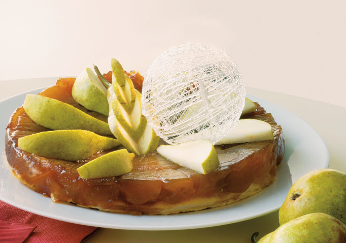 Hruškový tarte tatin. Hruškový tarte tatin.