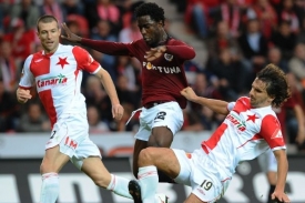 Momentka z posledn&iacute;ho derby Slavie se Spartou.