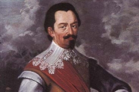 Portrét Albrechta z Valdštejna z poloviny 17. století.