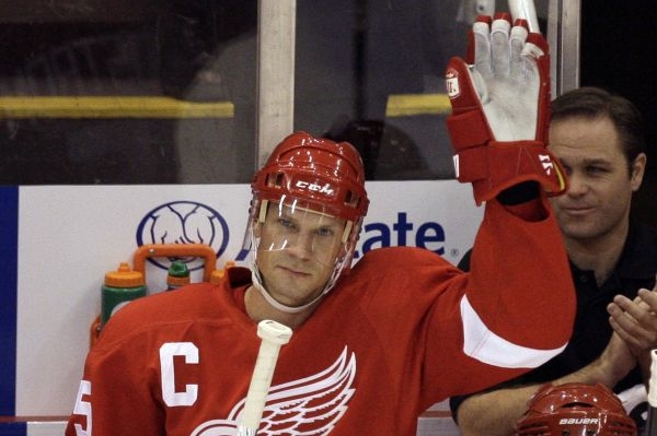 Kapitán Detroitu švédský obránce Nicklas Lidström.