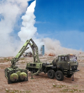 Testy raketového systému S-300.