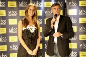 Miss ČR 2008 Zuzana Jandová s Janem Čenským.