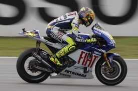 Valentino Rossi na okruhu v Sepangu.