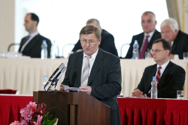 Miroslav Grebeníček při volbě prezidenta. 