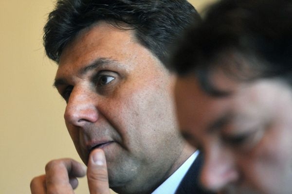 Kouč Vladimír Růžička na nominační tiskové konferenci.