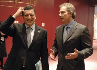 Barroso a Blair. Britovy šance na špičkový post v EU klesají.