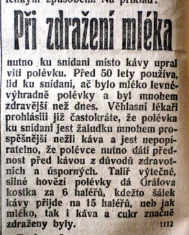 Co dělat při drahotě mléka.