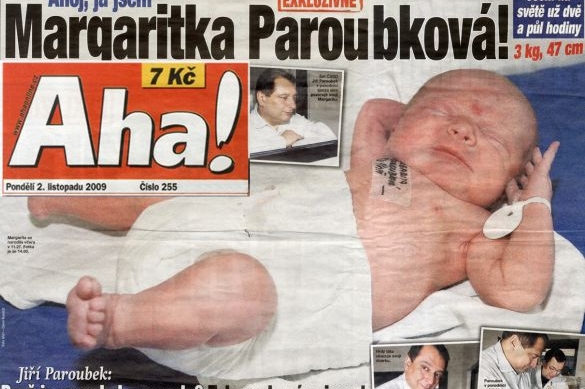 Holčička Margarita Paroubková.