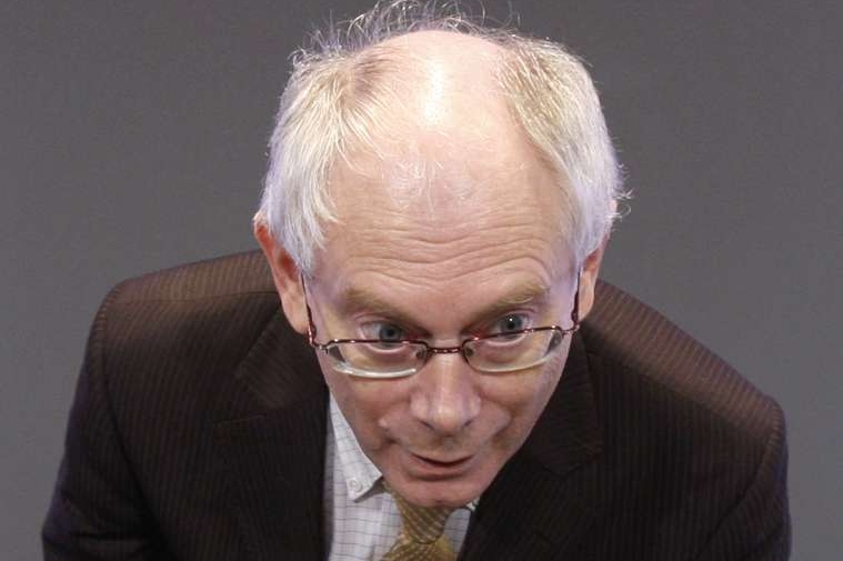 Premiér Van Rompuy.