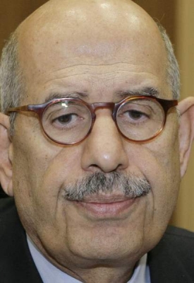 Generální ředitel Mohamed ElBaradei, Vídeň, říjen 2009.