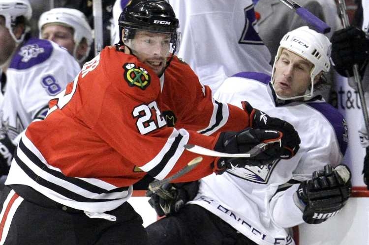Momentka z hokejového utkání Chicago - Los Angeles 4:1. Momentka z hokejového utkání Chicago - Los Angeles 4:1.
