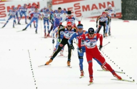Momentka z lyžařského MS 2009 v Liberci.