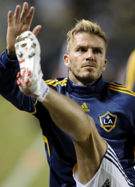 Fotbalista David Beckham.