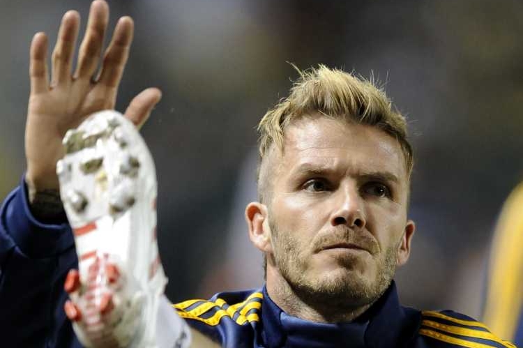 Fotbalista David Beckham.