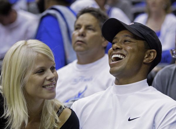 Tiger Woods se ženou. 